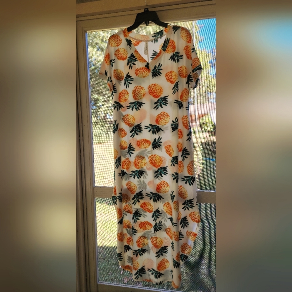 Short sleeve maxi dress, NWOT